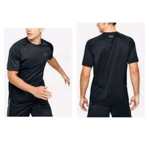 Under Armour Men's Velocity 2.0 Short Sleeve T Shirt (001) Black, Medium